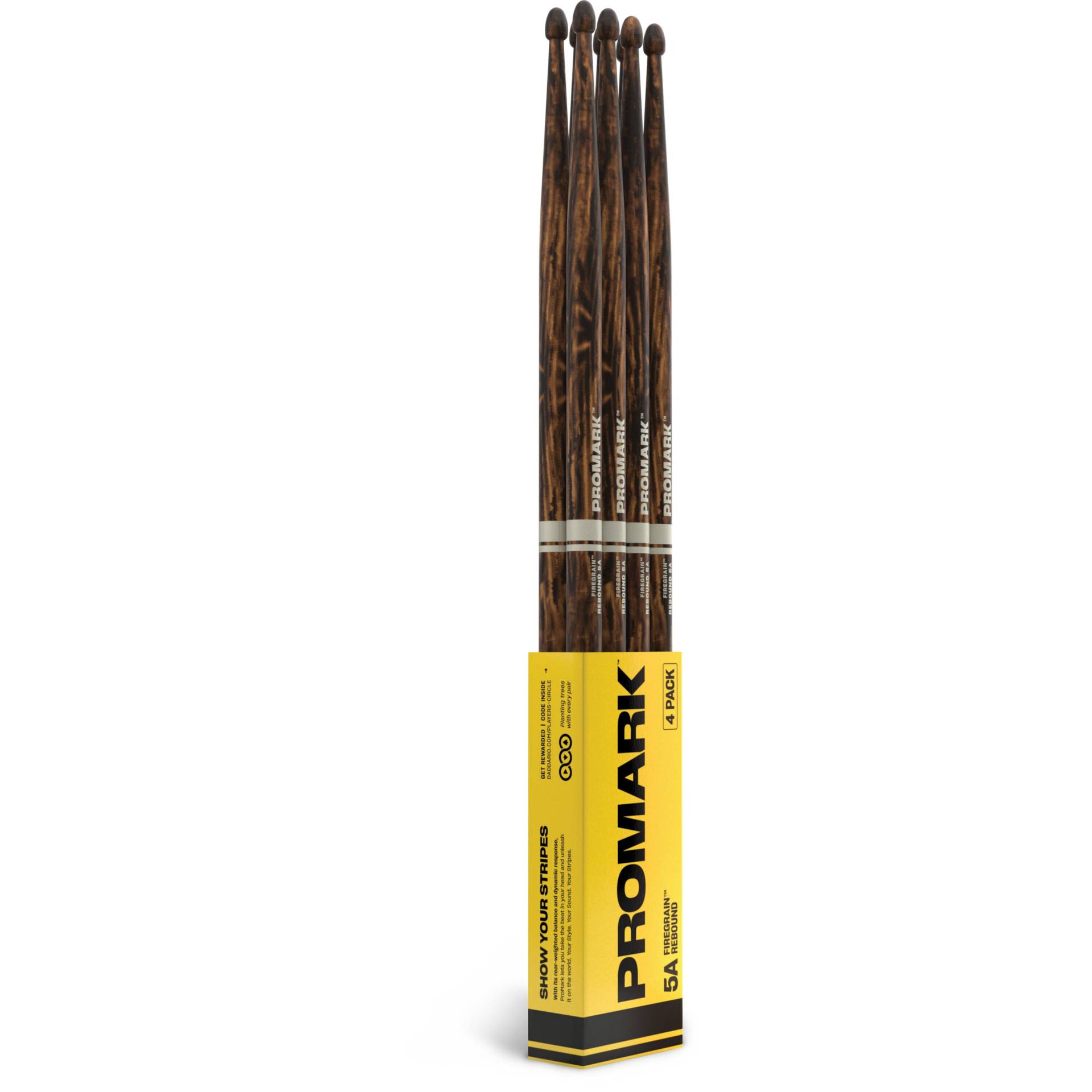 ProMark R5AFG-4P Rebound 5A FireGrain Drumsticks (4x Pairs) von ProMark