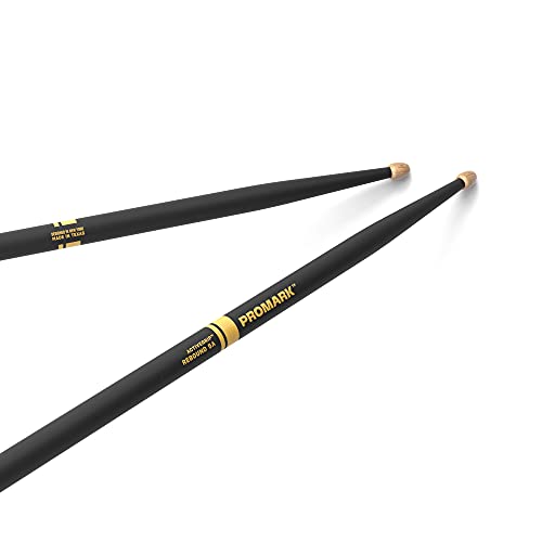 ProMark Schlagzeug Sticks - Forward Rebound 5A - ActiveGrip - Wird klebriger, wenn die Hände schwitzen - Active Grip Finish, Eichel-Tipp, Hickoryholz - 1 Paar ProMark Schlagzeug Sticks - Forward Rebound 5A - ActiveGrip - Wird klebriger, wenn die Hände schwitzen - Active Grip Finish, Eichel-Tipp, Hickoryholz - 1 Paar von ProMark