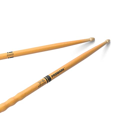 ProMark Schlagzeug Sticks - Glenn Kotche Active Wave Drumstick - ActiveGrip - Wird klebriger, wenn die Hände schwitzen - Active Grip Finish, Eichel-Tipp, Hickoryholz - 1 Paar von ProMark