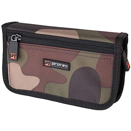 Protec Trompete Mundstücktasche (4-teilig) Camouflage Nylon mit Reißverschluss Modell A221CAMO von ProTec