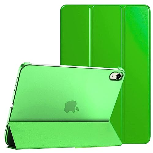 PROTech Hülle für iPad 10. Generation 2022, Slim Stand Cover für iPad 10th Gen 10.9 Zoll, unterstützt Touch ID, Auto Wake/Sleep Smart Shell mit durchscheinender Rückseite (Grün) von ProTech