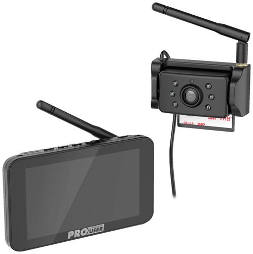 ProUser DRC5040 Funk-Rückfahrvideosystem IR-Zusatzlicht, Abstandshilfslinien Saugnapf, Kennzeichenh ProUser DRC5040 Funk-Rückfahrvideosystem IR-Zusatzlicht, Abstandshilfslinien Saugnapf, Kennzeichenh von ProUser