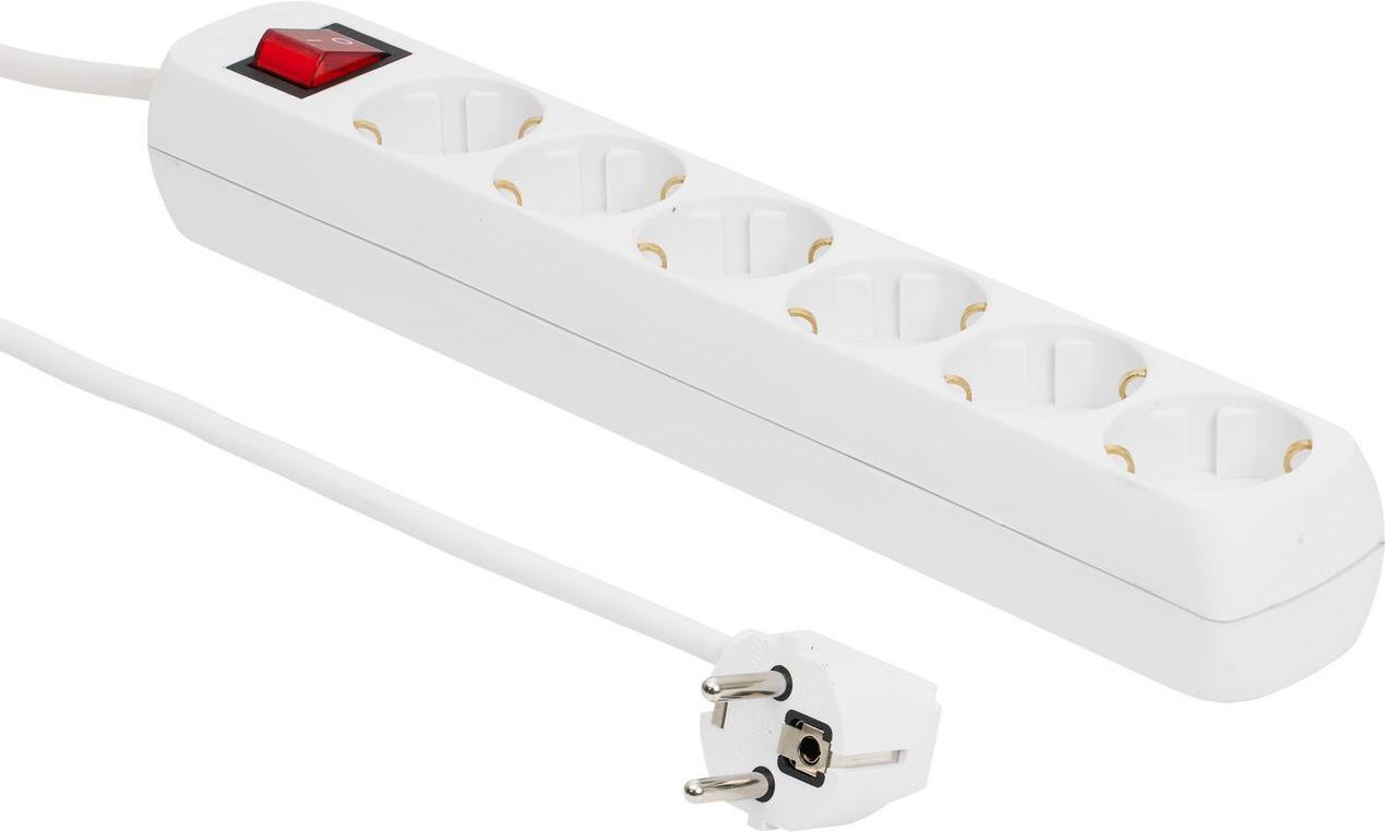 ProXtend Schuko Power Strip 6-way 5M White (F6-F05WSW) von ProXtend