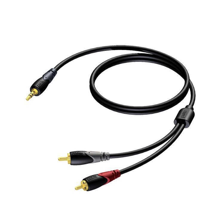 Procab CLA711 Classic Adapterkabel 1x Miniklinke - 2x Cinch, 3 m von Procab