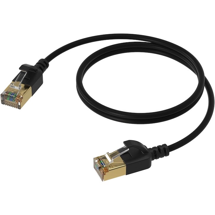 Procab CSD570B/10 Slimline Network Cable - CAT7 RJ45 - RJ45 U/FTP, 10m von Procab