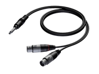 Procab-Kabel PROCAB CAB734/1.5 6.3 mm Stereo-Stecker - 2 weibliche XLR-Stecker, 1.5 m Procab-Kabel PROCAB CAB734/1.5 6.3 mm Stereo-Stecker - 2 weibliche XLR-Stecker, 1.5 m von Procab