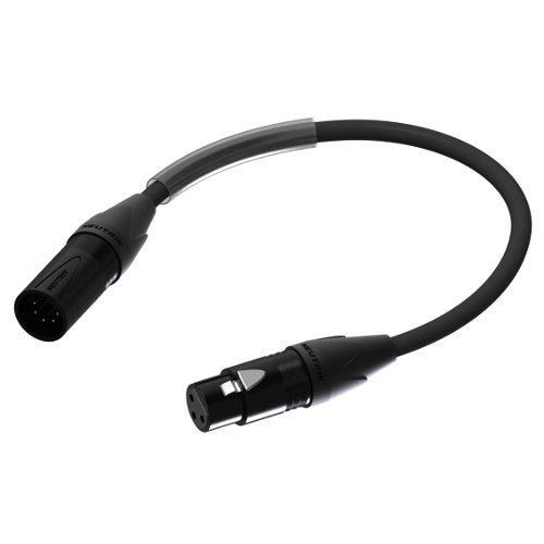 Procab PLP155 Prime 3polig XLR female <-> 5polig XLR male, 25 cm von Procab