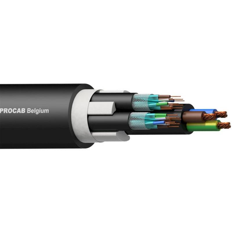 Procab PNC2527/1 Hybrid Power/Network Cable 2x CAT7 + 3G2.5 (Per Metre) von Procab