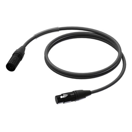 Procab PRD955 1 metre DMX - AES XLR male - XLR female 5-polig von Procab