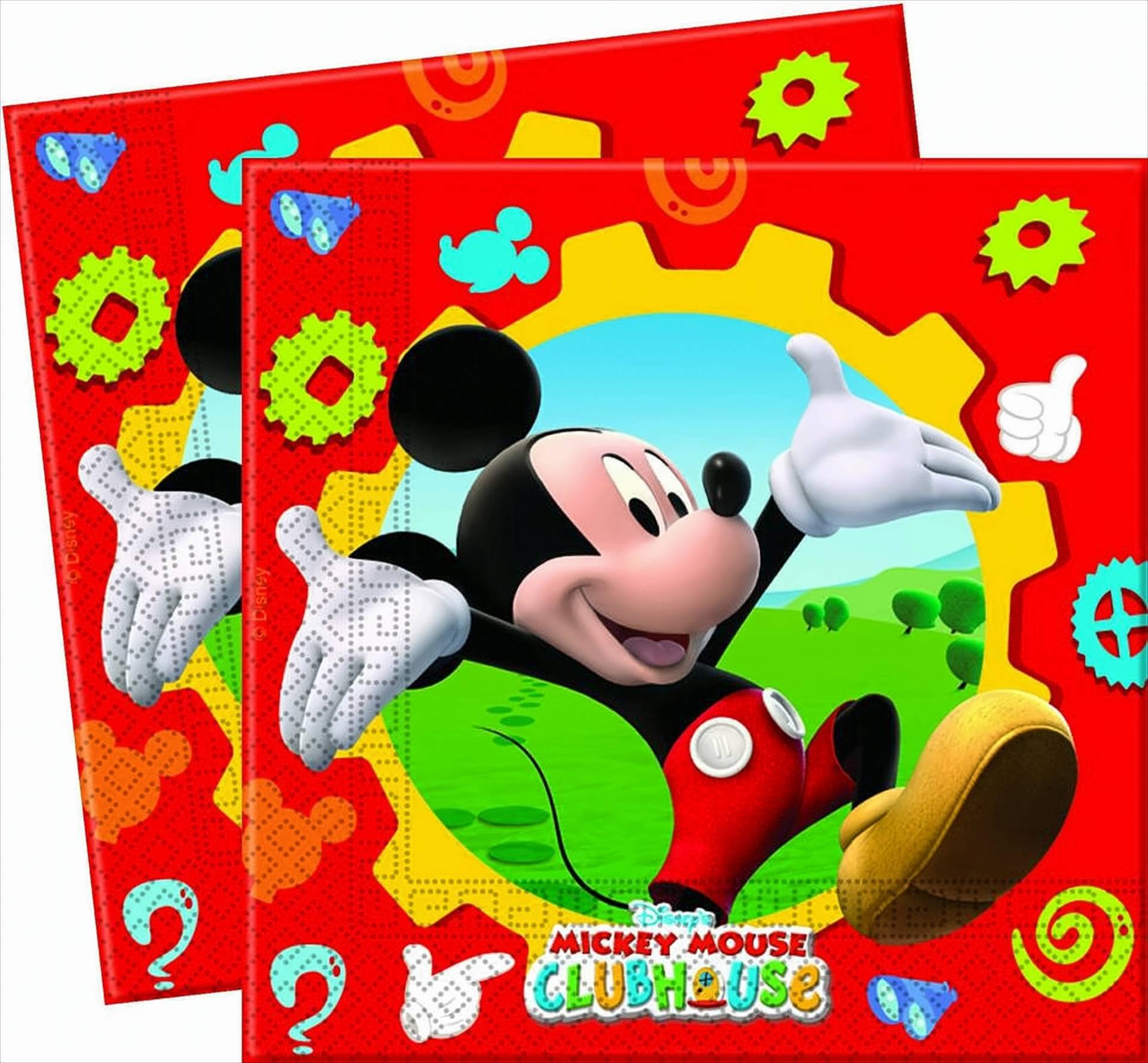 Mickey Maus Wunderhaus 2-lagige Papierservietten 33x33cm Variante 1 von Procos