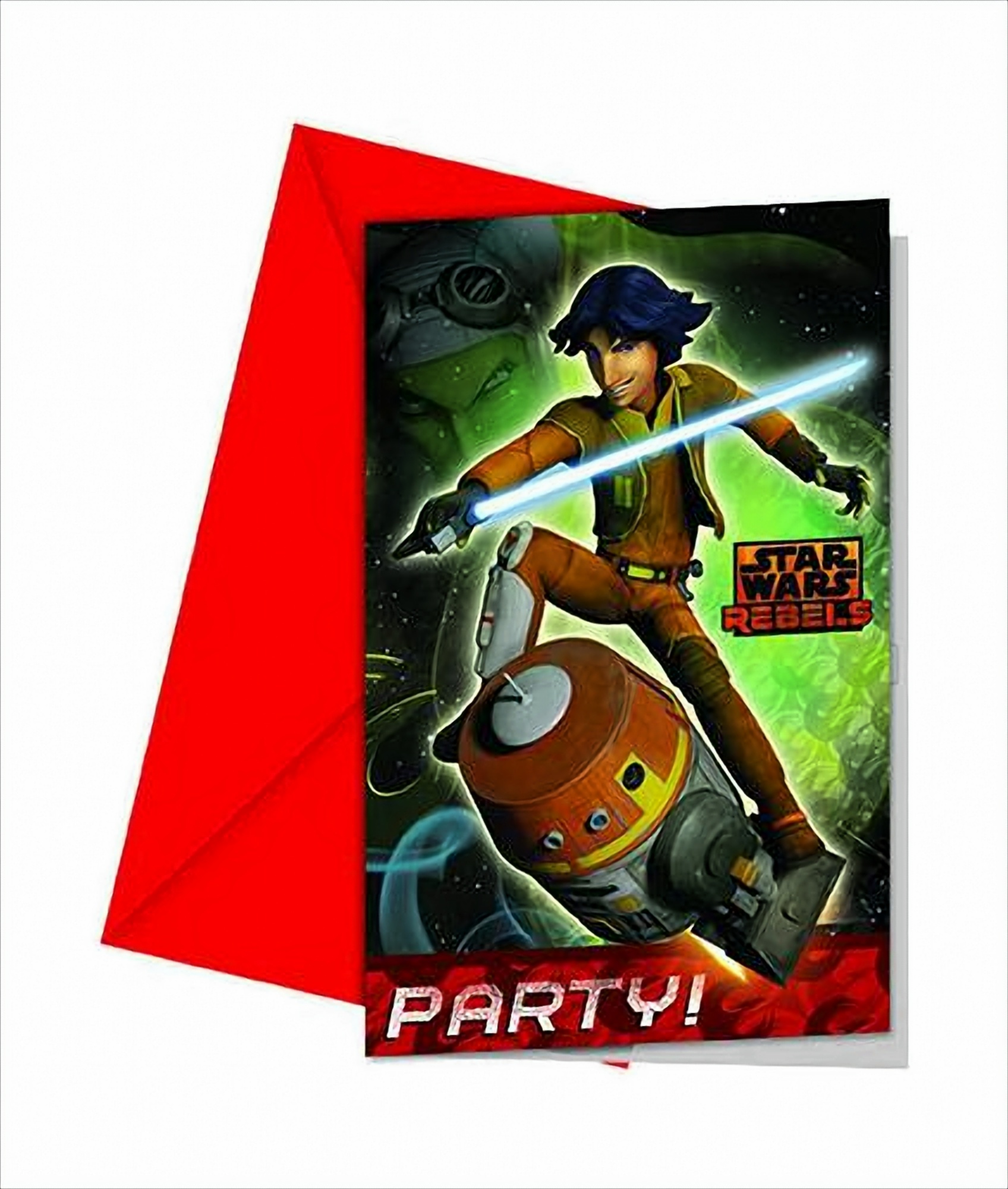 Star Wars Rebels Einladungskarten mit Umschlag von Procos