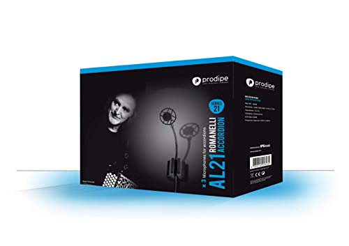 Prodipe AL-21 Microphone for Accordion, Set of 3, schwarz von Prodipe
