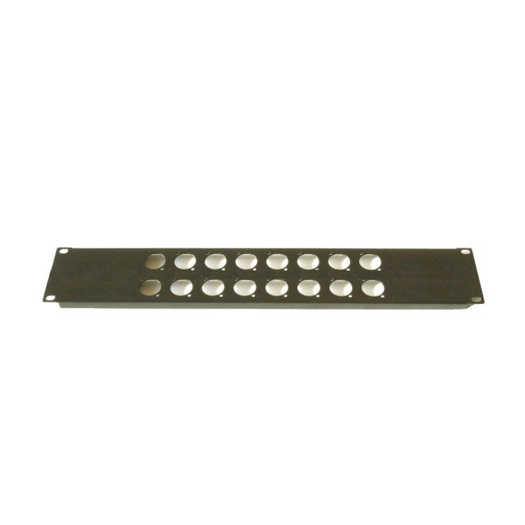 Prodjuser 2U XLR-8 19 Zoll Rackblende mit 16 XLR-Bohrungen, 2HE von ProDJuser