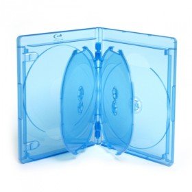 Blu-ray DVD 5er Hüllen Elite 15 mm Blau, 5 Stück von Prodye