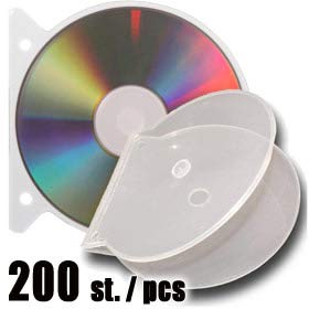 Prodye Shell-Box für 1 CD/DVD transparent - 200 Stück von Prodye