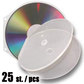 Prodye Shell-Box für 1 CD/DVD transparent 25 Stück von Prodye