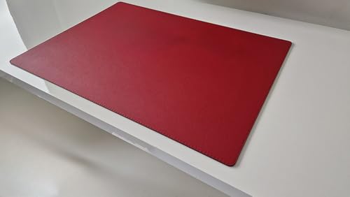 Schreibtischunterlage sanft lux Leder 60 x 40 Rot von Profi-Mats