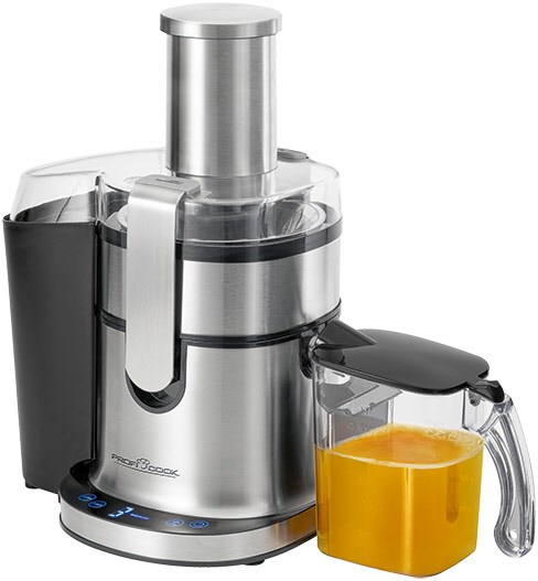 PC-AE 1156 Automatik-Entsafter edelstahl/schwarz PC-AE 1156 Automatik-Entsafter edelstahl/schwarz von ProfiCook