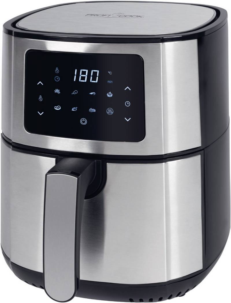 PC-FR 1239 H Heißluft-Fritteuse edelstahl/schwarz von ProfiCook