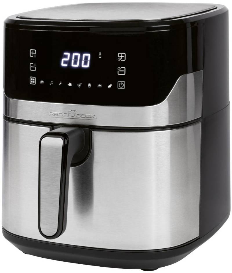 PC-FR 1294 H Heißluft-Fritteuse edelstahl/schwarz von ProfiCook