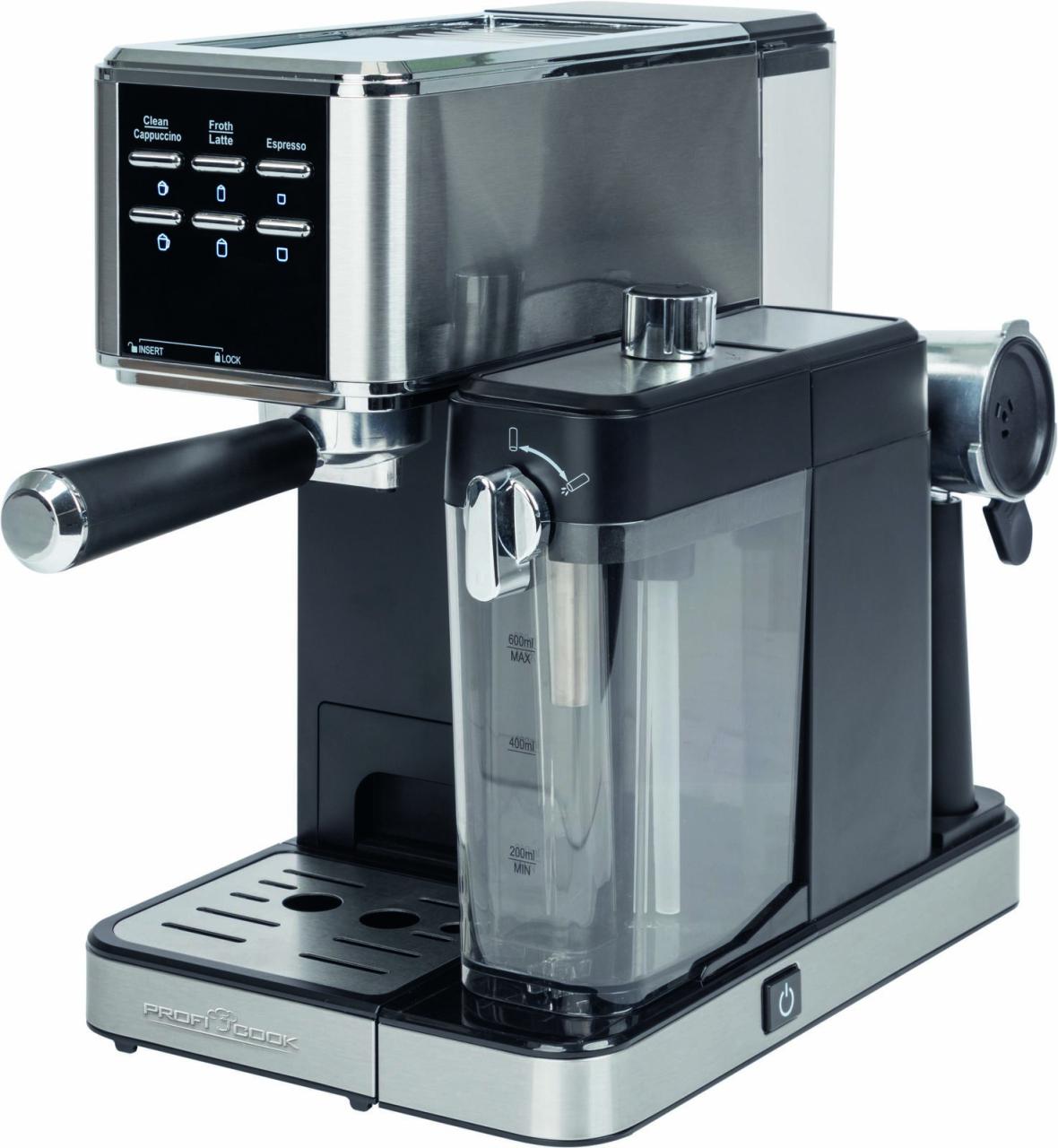 ProfiCook PC-ES-KA 1266 Espressomaschine silber/schwarz ProfiCook PC-ES-KA 1266 Espressomaschine silber/schwarz von ProfiCook