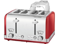 ProfiCook PC-TA 1194, 4 Scheibe(n), Rot, Stahl, Metall, Tasten, Niveau, Drehregler, 1630 W, 220 - 240 V von ProfiCook