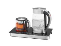 ProfiCook PC-TKS 1056, 1,7 l, Schwarz, Edelstahl, Transparent, Glas, Edelstahl, Wasserstandsanzeige, Warmhaltefunktion, Filterung von ProfiCook