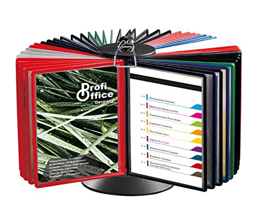 Präsentation-Rondell Sichttafelsystem OfficeForce, inkl. 10 Klapprahmen, drehbar (01129) von ProfiOffice