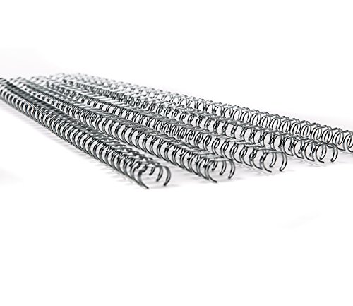 ProfiOffice® Drahtbinderücken 15,9 mm, 23 Ringe, 2:1 Teilung, Silber (71907) von ProfiOffice
