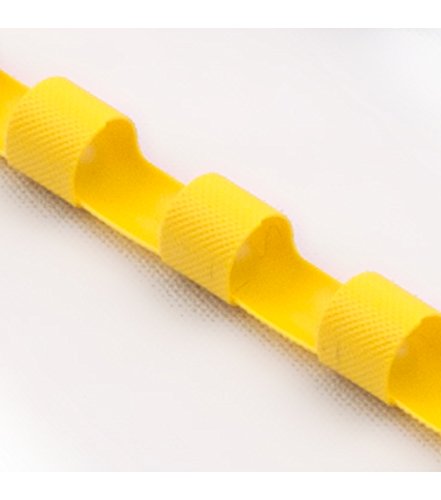 ProfiOffice® Plastikbinderücken, 21 Ringe, 10mm, gelb, 100 Stück (60926) von ProfiOffice
