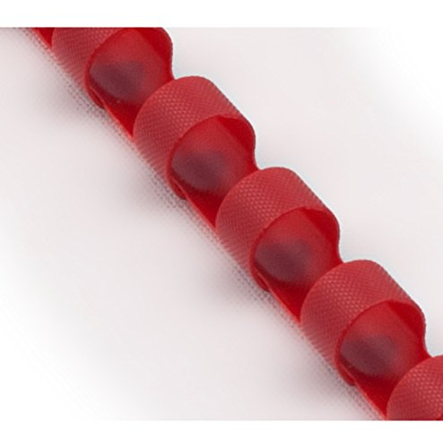 ProfiOffice® Plastikbinderücken, 21 Ringe, 10mm, rot, 100 Stück (60923) von ProfiOffice