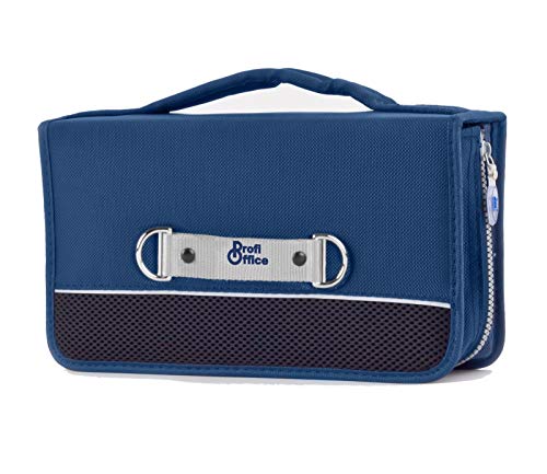 ProfiOffice CD-DVD-Tasche Aufbewahrung Transport CD-Mappe bis 96 Stück - Blau (7726) von ProfiOffice