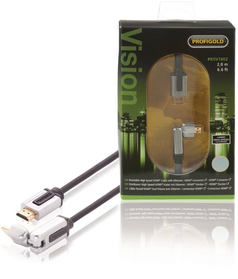 PROV1802 HDMI-Kabel (2m) schwarz von Profigold