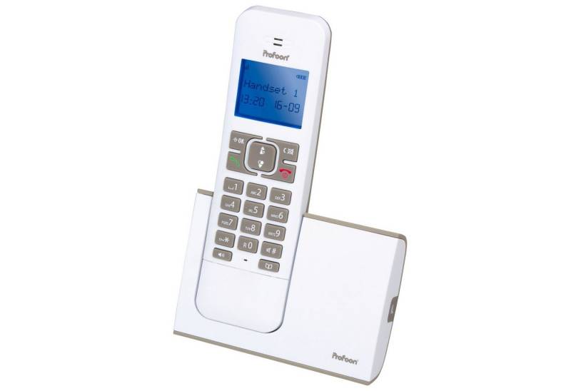Profoon PDX-8400TE - DECT-Telefon mit 1 Mobilteil Schnurloses DECT-Telefon von Profoon
