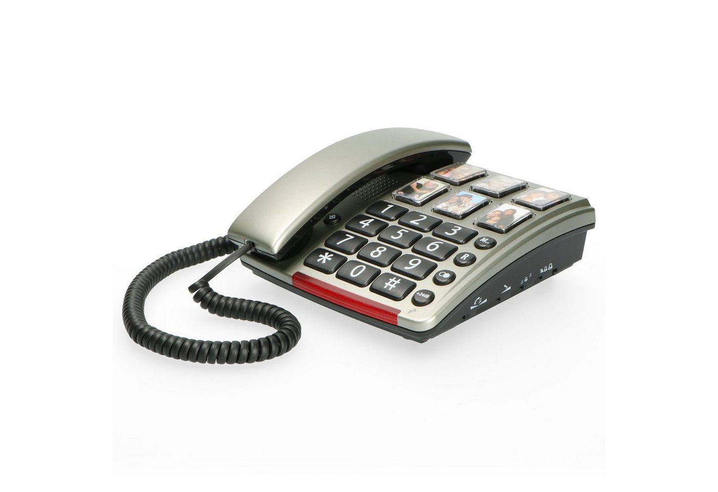Profoon TX-560 - Schnurgebundenes Telefon mit großen Fototasten Kabelgebundenes Telefon von Profoon