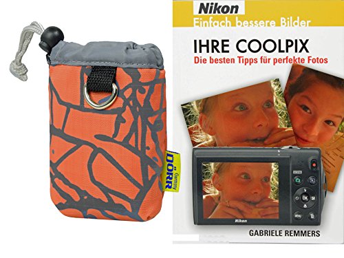 Foto Kamera Tasche Beutel Salmon inkl. Taschenbuch IHRE COOLPIX für Nikon von Progallio