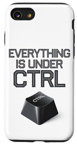 Funny Geek Nerd Alles ist unter CTRL Hülle für iPhone SE (2020) / 7 / 8 von Programmierer Geschenk Tech Humor Tastatur