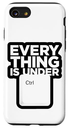 Funny Geek Nerd Alles ist unter CTRL Hülle für iPhone SE (2020) / 7 / 8 von Programmierer Geschenk Tech Humor Tastatur