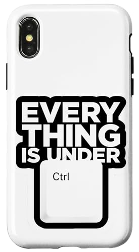 Funny Geek Nerd Alles ist unter CTRL Hülle für iPhone X/XS Funny Geek Nerd Alles ist unter CTRL Hülle für iPhone X/XS von Programmierer Geschenk Tech Humor Tastatur