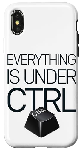 Funny Geek Nerd Alles ist unter CTRL Hülle für iPhone X/XS Funny Geek Nerd Alles ist unter CTRL Hülle für iPhone X/XS von Programmierer Geschenk Tech Humor Tastatur