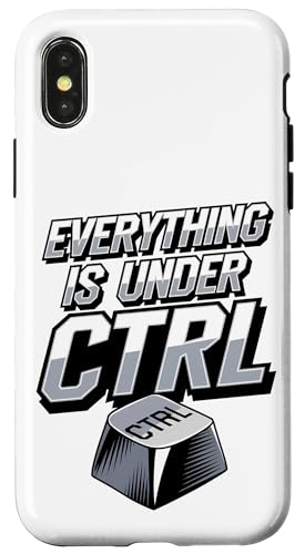 Funny Geek Nerd Alles ist unter CTRL Hülle für iPhone X/XS Funny Geek Nerd Alles ist unter CTRL Hülle für iPhone X/XS von Programmierer Geschenk Tech Humor Tastatur