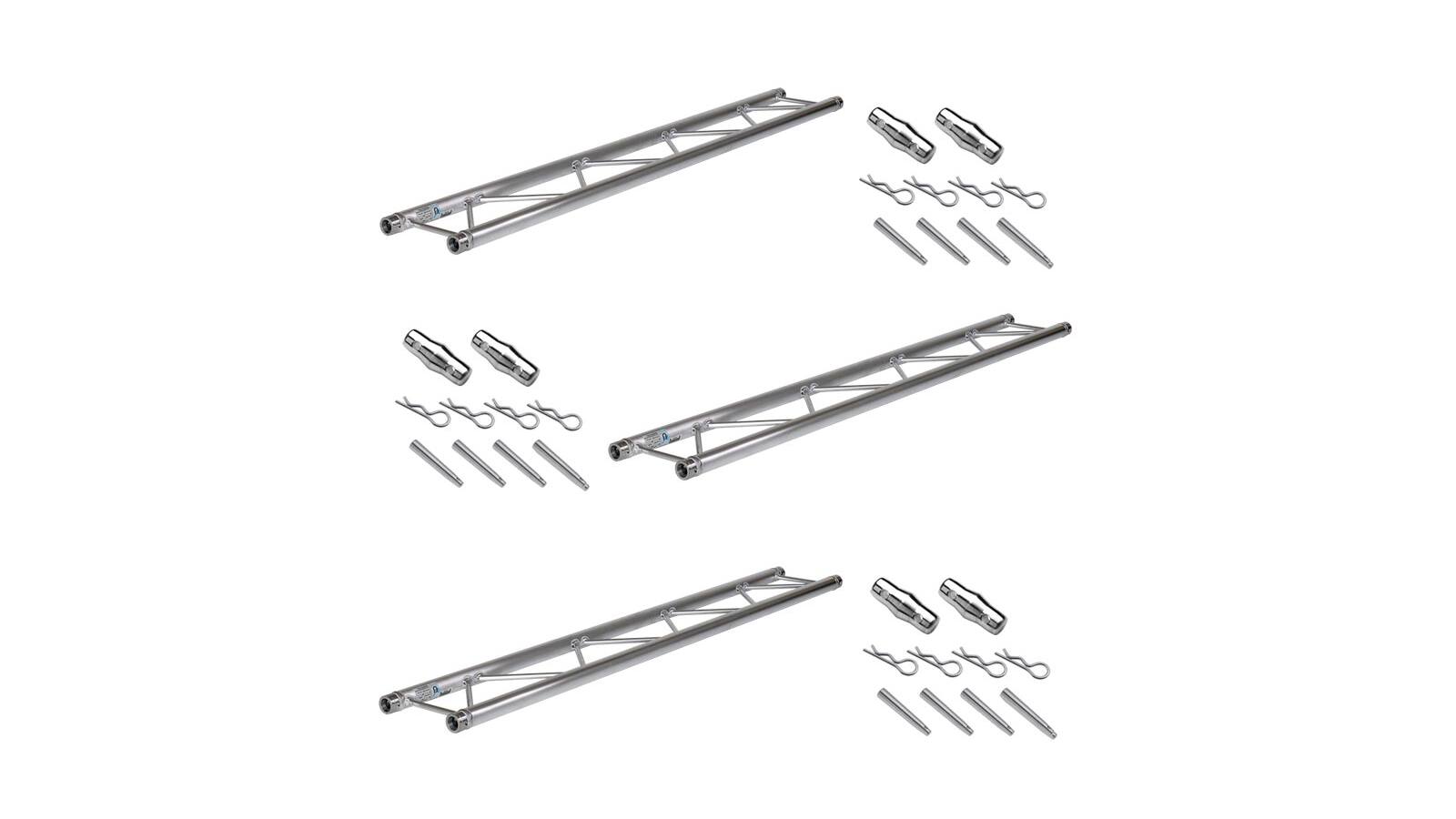 3x Prolyte Truss X30L-L200 Gerade 2m + Verbinder Set 3x Prolyte Truss X30L-L200 Gerade 2m + Verbinder Set von Prolyte