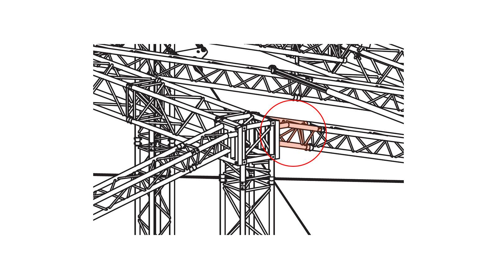 Prolyte MPT Roof Dachparre Endstück First, rechts Prolyte MPT Roof Dachparre Endstück First, rechts von Prolyte