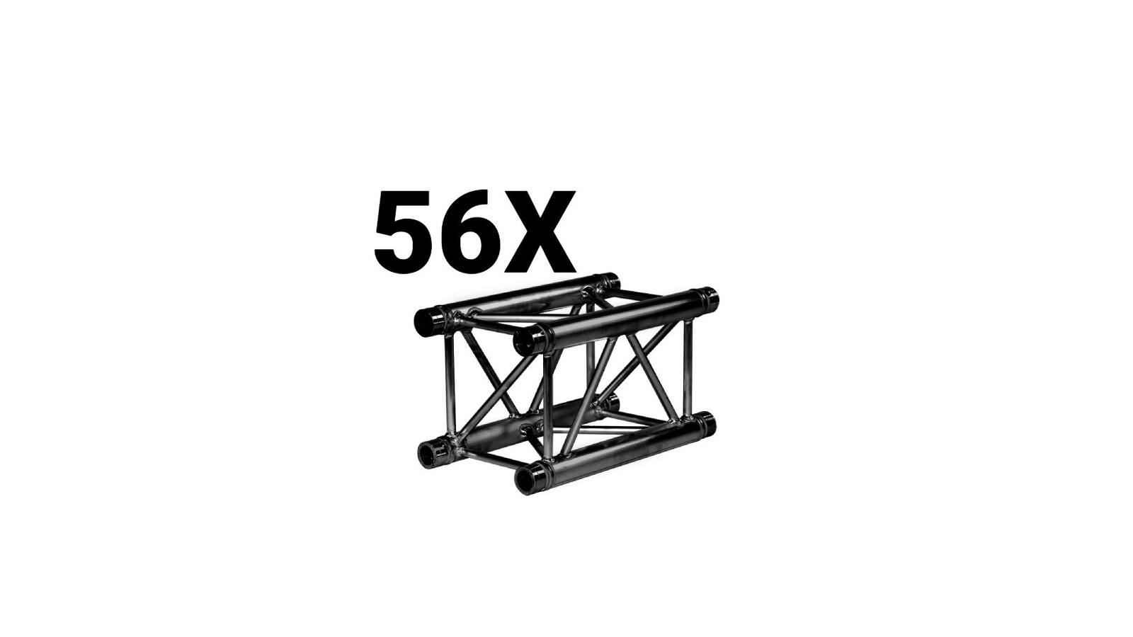 Prolyte Square H30V-L050 gerade 0,5m schwarz 56-Stk Set Prolyte Square H30V-L050 gerade 0,5m schwarz 56-Stk Set von Prolyte