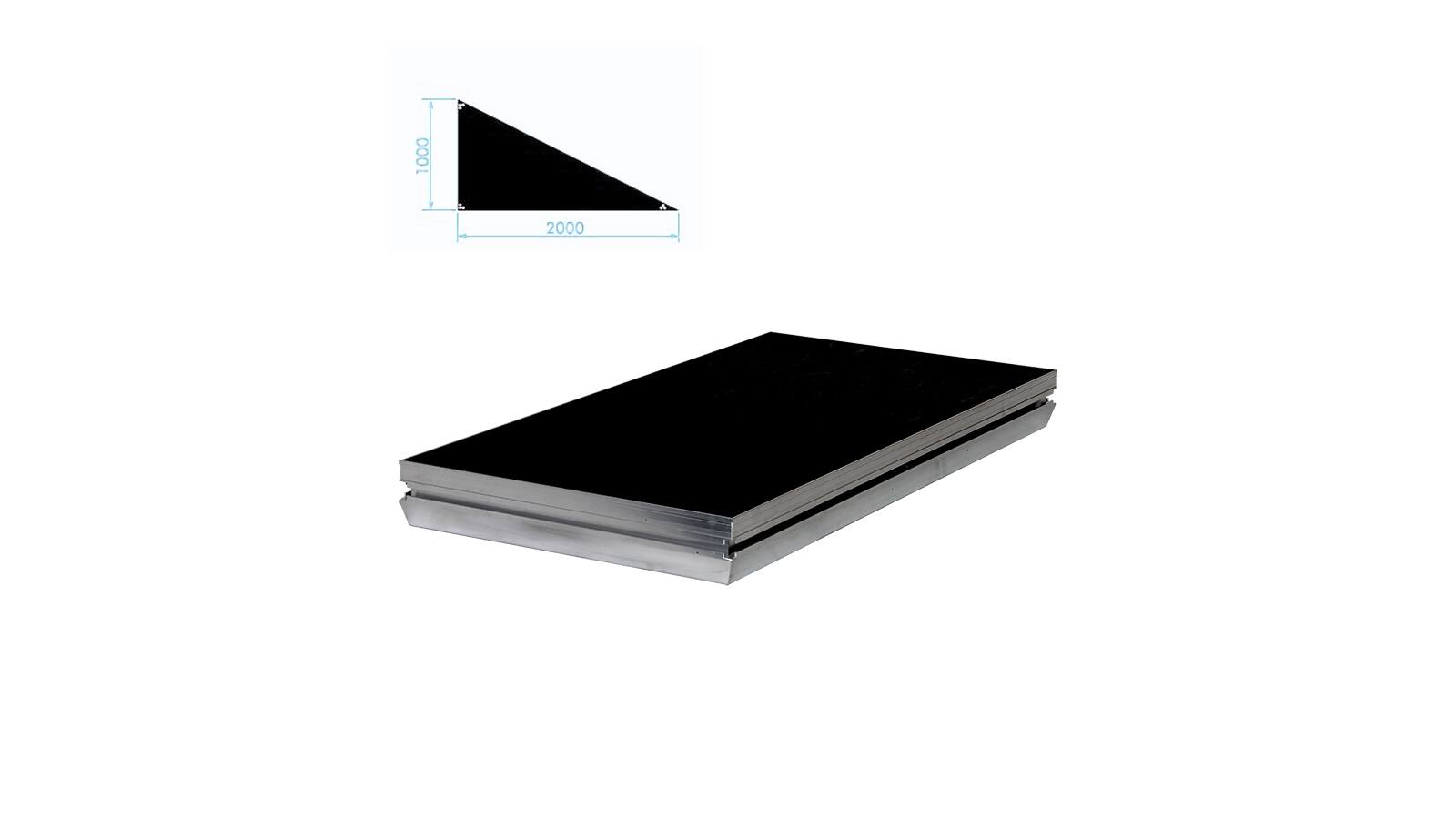 Prolyte StageDex BASICLINE Bühnenpodest Dreieck 200 x 100 cm Rechts Schwarz lasiert Prolyte StageDex BASICLINE Bühnenpodest Dreieck 200 x 100 cm Rechts Schwarz lasiert von Prolyte
