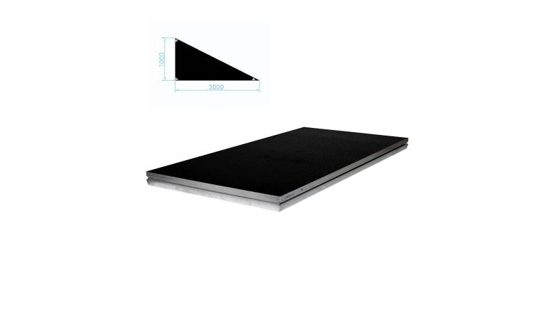 Prolyte StageDex TOPLINE Bühnenpodest Dreieck 200 x 100 cm Rechts von Prolyte
