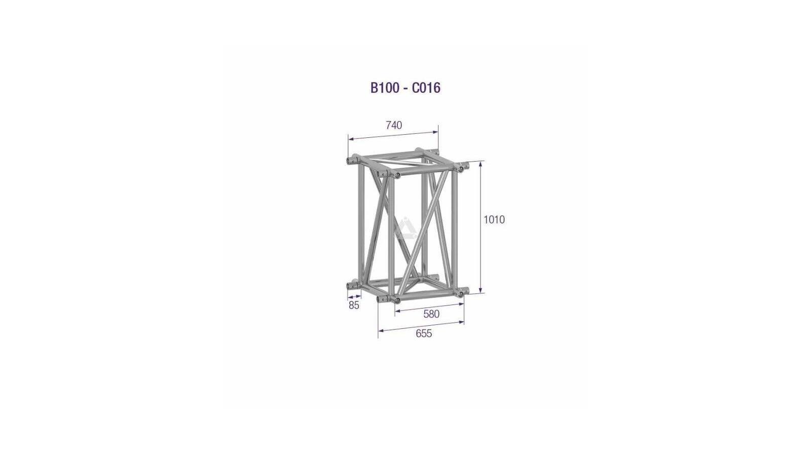 Prolyte Truss B100CW-C016 Ecke Laufsteg 4-Wege Prolyte Truss B100CW-C016 Ecke Laufsteg 4-Wege von Prolyte