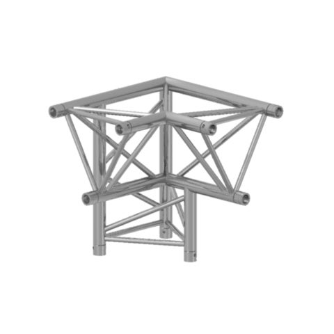 Prolyte X30D-C013 3-Wege-Ecke für 3-Punkt-Traverse ( Winkel links, Spitze unten) von Prolyte