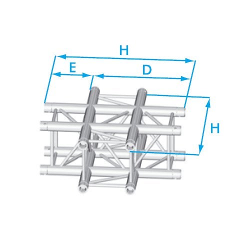Prolyte X30V 4-Punkt-Traverse, 4-Wege-Kreuz Prolyte X30V 4-Punkt-Traverse, 4-Wege-Kreuz von Prolyte