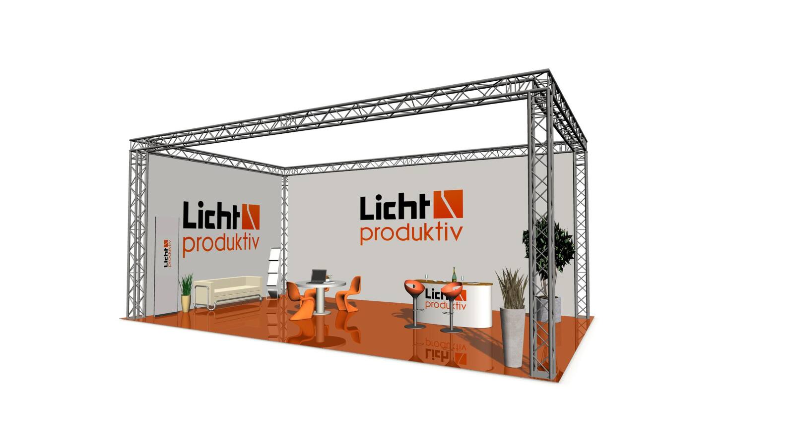 Prolyte X30V Messestand 4 x 3 x 3 m 4-Punkt Prolyte X30V Messestand 4 x 3 x 3 m 4-Punkt von Prolyte